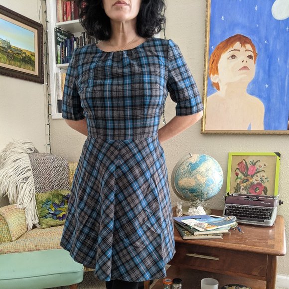 Boden Dresses & Skirts - Boden British Tweed by Moon Plaid Isla Dress US10R